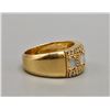 Image 2 : 14k Gold Diamond and Opal Estate Ring