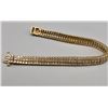 Image 3 : 10k Gold and Diamond Tennis Bracelet