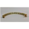 Image 12 : 14k Gold Topaz and Peridot Tennis Bracelet