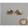 Image 11 : 14k Gold Diamond Sapphire and Ruby Earrings
