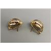 Image 2 : 14k Gold Diamond Sapphire and Ruby Earrings