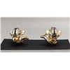 Image 3 : 14k Gold Diamond Sapphire and Ruby Earrings