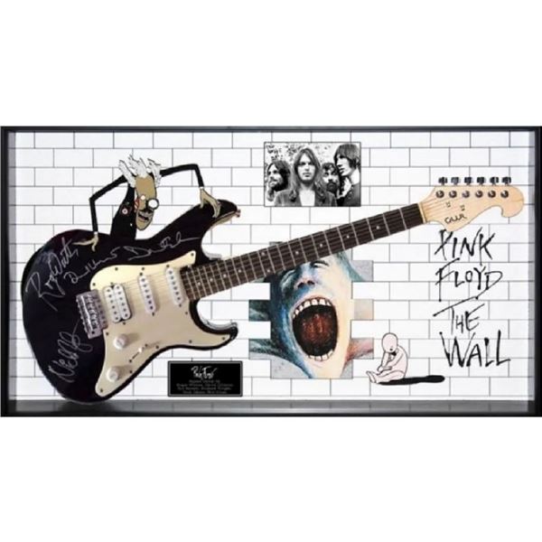 Signed and Framed Pink Floyd Guitar - The Wall