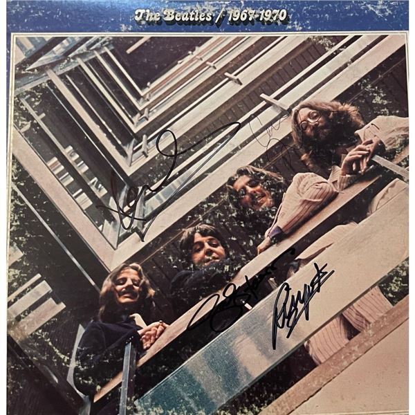 Signed Beatles 1967-1970 Album Cover