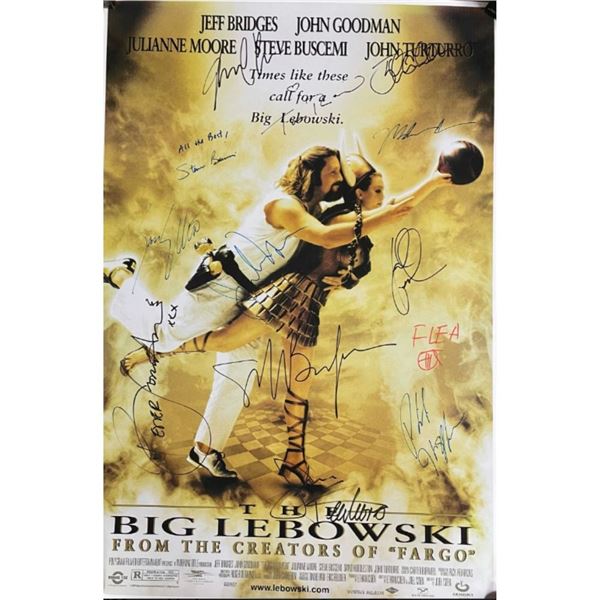 Signed Big Lebowski Movie Poster