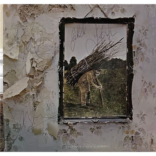 Signed Led Zeppelin II Album Cover