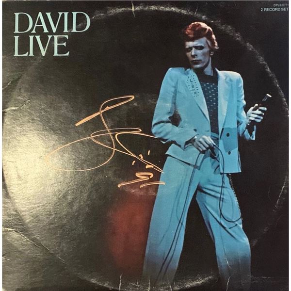 Signed David Bowie Live Album Cover