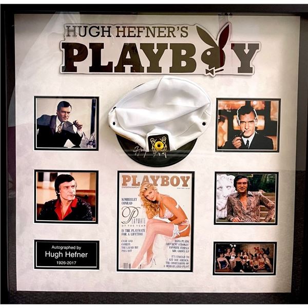 Signed and Framed Playboy Collage
