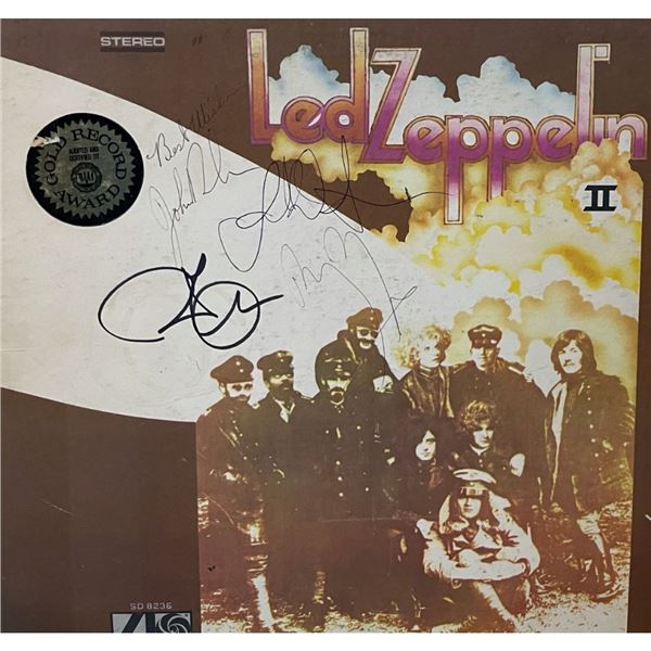 Signed Led Zeppelin II Album Cover