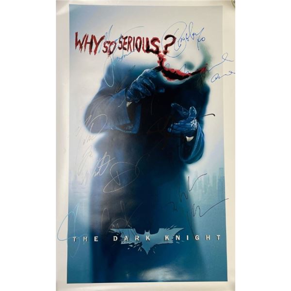 Signed Dark Knight Why So Serious Movie Poster