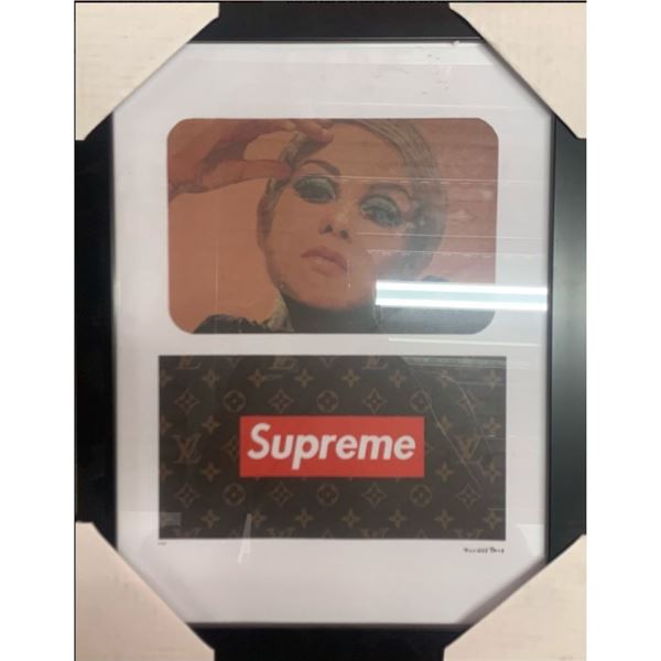 Limited Edition Supreme/ Louis Vuitton Print- Framed