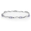 Image 1 : ACA CERTIFIED 4.02ctw DIAMOND & TANZANITE BRACELET