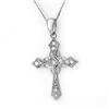 Image 1 : CROSS NECKLACE 0.45ctw ACA CERTIFIED DIAMOND 14KT GOLD