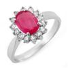 Image 1 : FINE 1.27ctw ACA Certified DIAMOND & RUBY RING GOLD