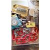 Image 1 : ASSORTED HOOKS, ELECTRIC DRILL, ETC.