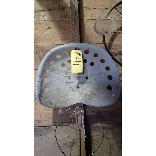 OLD TRACTOR SEAT
