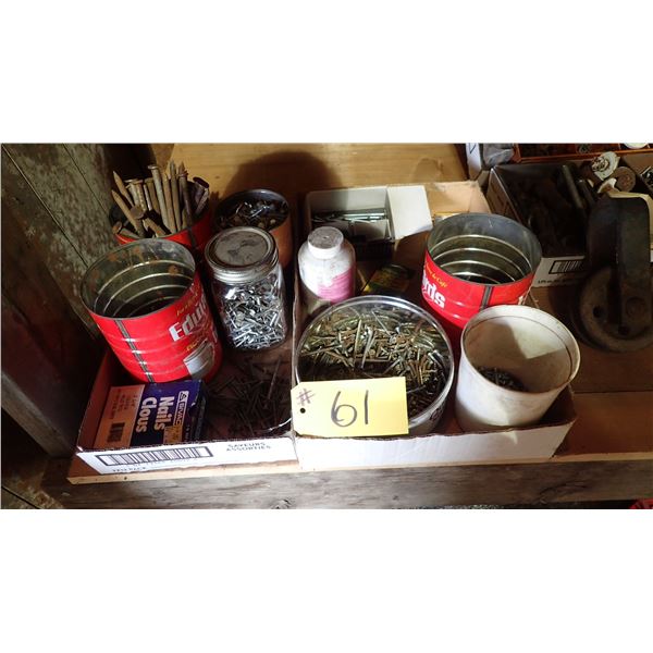 VARIOUS SCREWS & NAILS