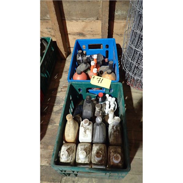 MOTOR OIL, LOCK DEICER, GREASE, 2 STROKE OIL