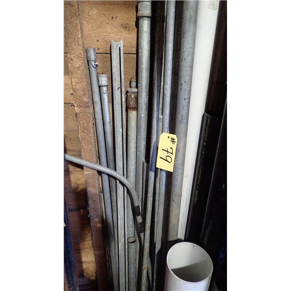 VARIOUS LENGTHS & SIZES GALVANIZED PIPE & CONDUIT