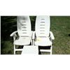 Image 1 : 2 HIGH-BACK LAWN CHAIRS & TABLE