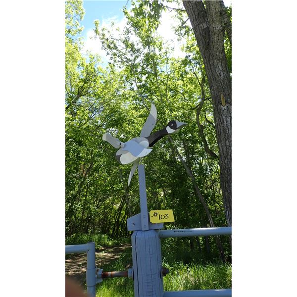 WOODEN GOOSE WINDMILL