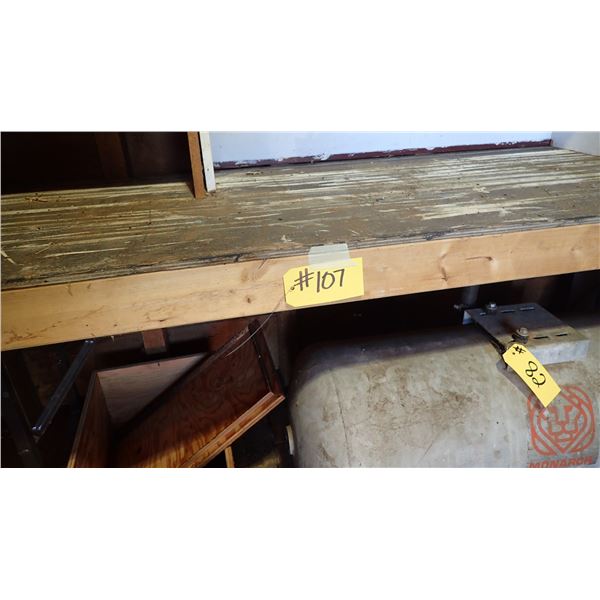 2 X 4 TABLE WITH PLYWOOD TOP & FOLDING LEGS