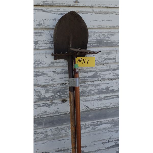 SHOVEL, RAKE & HOE