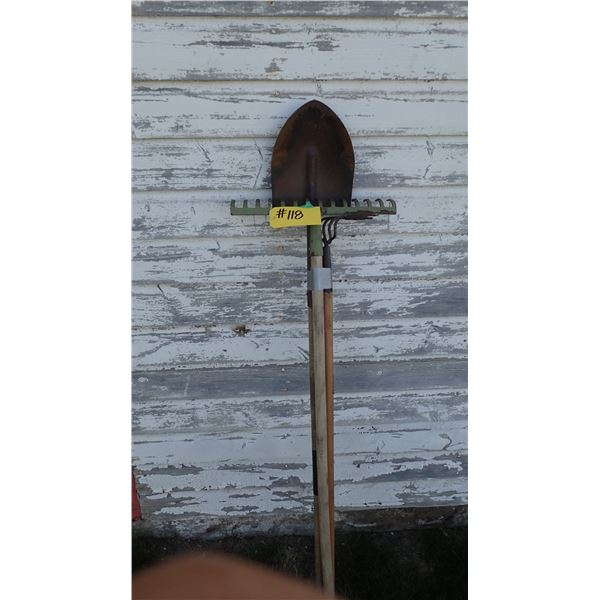 SHOVEL, RAKE & HOE