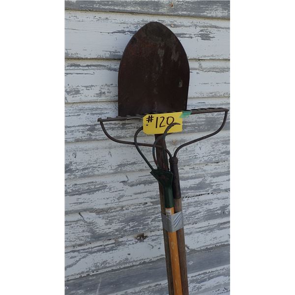 SHOVEL, RAKE & HOE