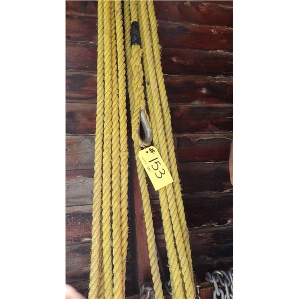 APPROXIMATELY 100 FEET OF 3/4" NYLON ROPE