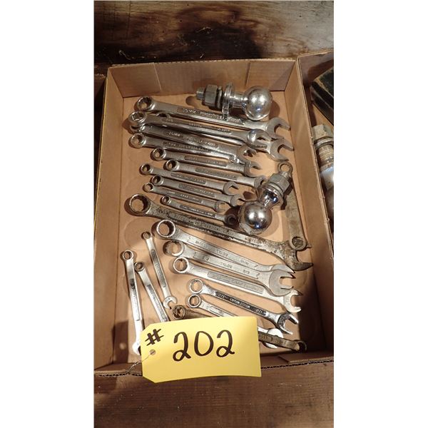 MISCELLANEOUS WRENCHES, 1 7/8 INCH BALL & 2 INCH BALL WITH 3/4 INCH SHANK