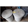 Image 1 : 2 GRAY GARBAGE CANS