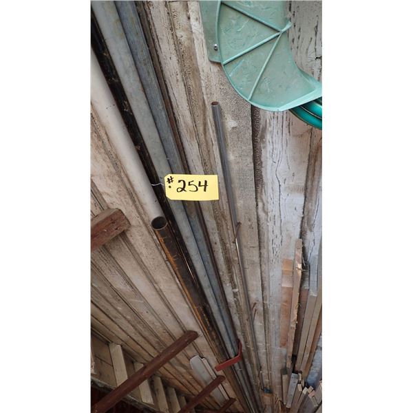 SCHEDULE 40 PVC (1 1/2”) BLACK STEEL PIPE, GALVANIZED PIPE APPROX. 20’ LENGTHS