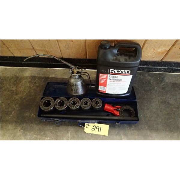 DROPHEAD PIPE THREADER COMPLETE WITH OIL