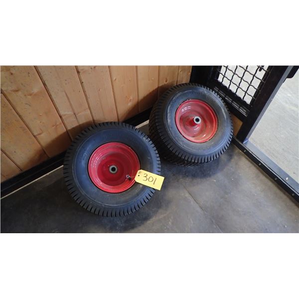 2 TURF – SAVER TIRES 18 X 6. 5–8, 2 PLY THREE-QUARTER INCH AXLE