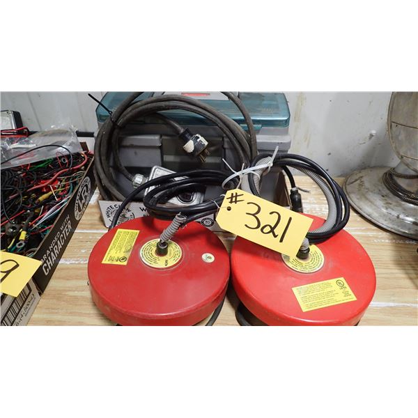 TACKLEBOX, ELECTRICAL CORD, TWO WATER TROUGH HEATERS