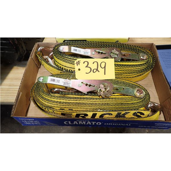RATCHET STRAPS TWO 2" X 27'
