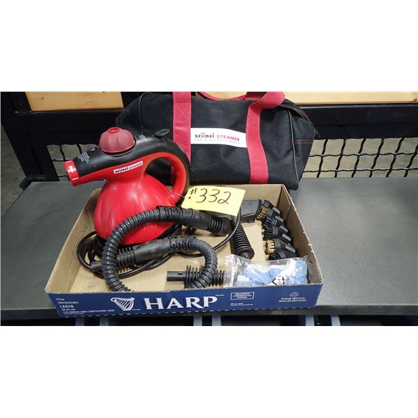 STEAMER WITH ATTACHMENTS & BAG