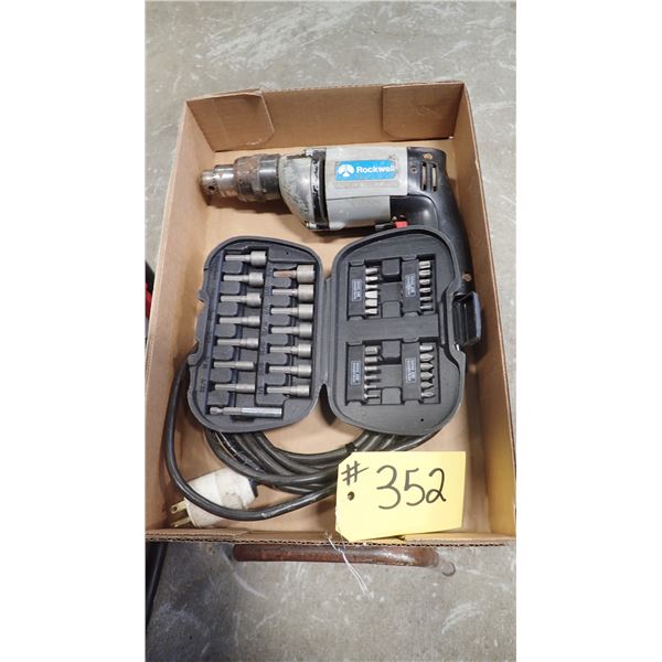 ROCKWELL SCREW GUN WITH ACCESSORIES