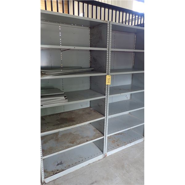 2 METAL SHELVING UNITS