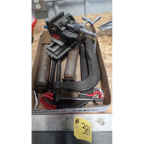 C-CLAMPS, STEEL ROLLERS & DRILL PRESS VICE
