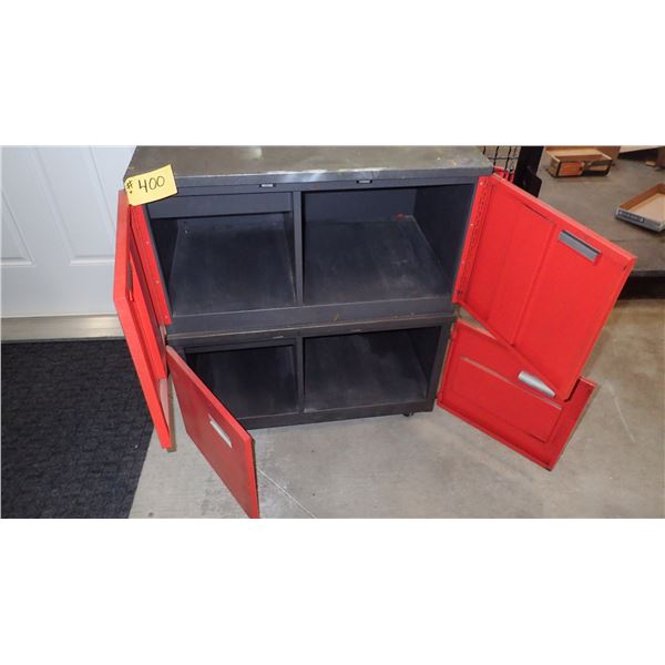 STEEL CABINET ON WHEELS