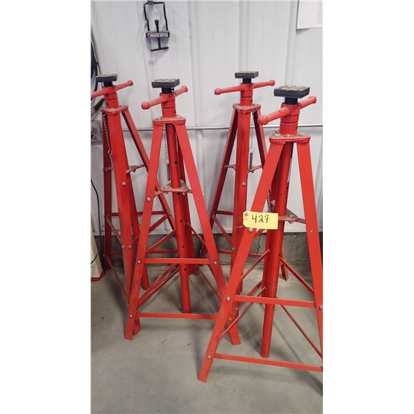 SET OF 4 UNDERHOIST 1 1/2 TON STANDS