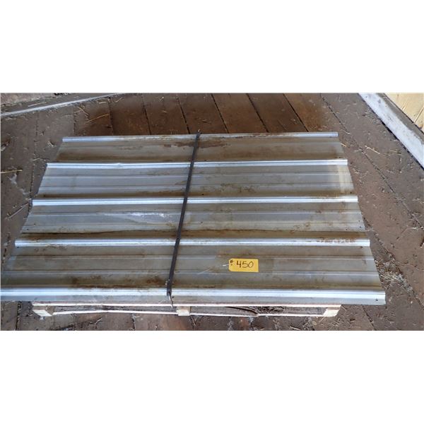 METAL ROOFING  6 PIECES APPROX. 5' X 3' & 1 PIECE APPROX. 5' X 2'