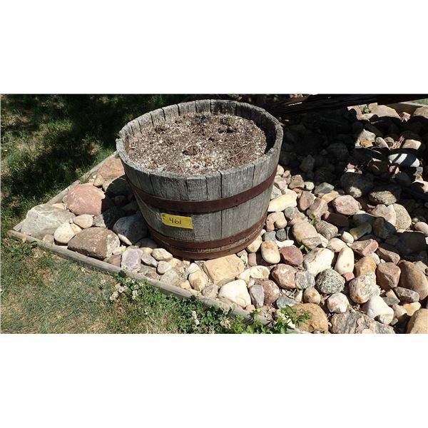 OAK LANDSCAPING BARREL