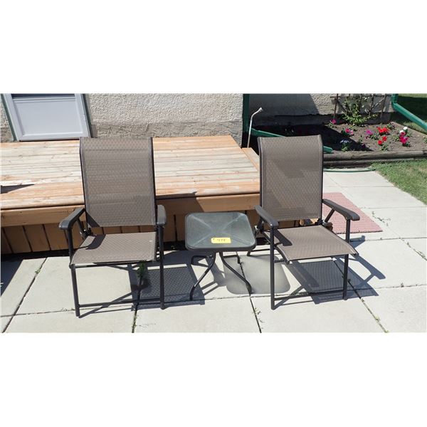 THREE PIECE PATIO FURNITURE