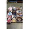 Image 1 : PALLET OF VARIOUS MATERIALS, HAND CLEANER, RUBBER GLOVES, STEEL WOOL ETC.