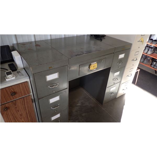 7-DRAWER FILING CABINET DESK