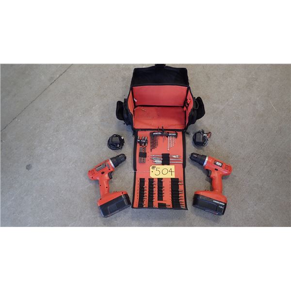 BLACK & DECKER CORDLESS DRILL SET