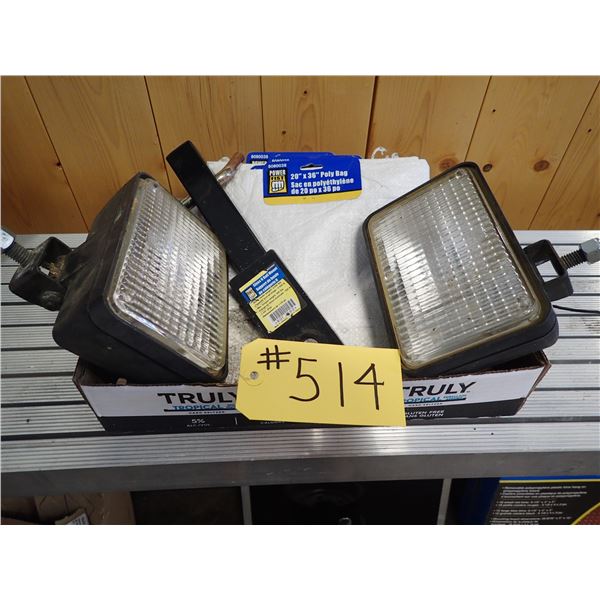 HOBBS DRIVING LAMPS, 20“ X 36“ POLY BAGS & CLASS 2-BALL MOUNT